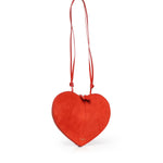 Borsa a tracolla Le Cœur in pelle e suede AA1P003CA577 A50 ALAIA 