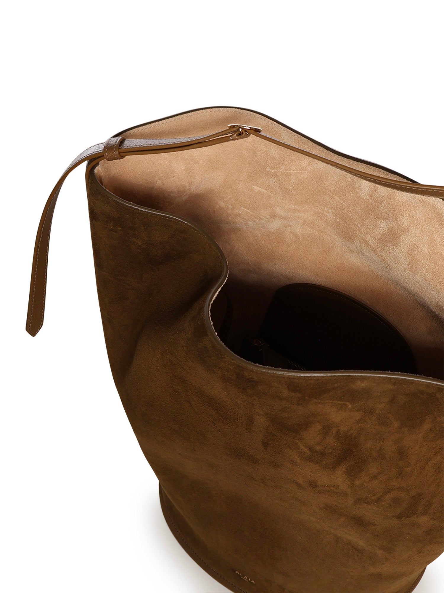 Borsa a spalla Le Teckel medium in pelle AA1S06033CA212 999 ALAIA 