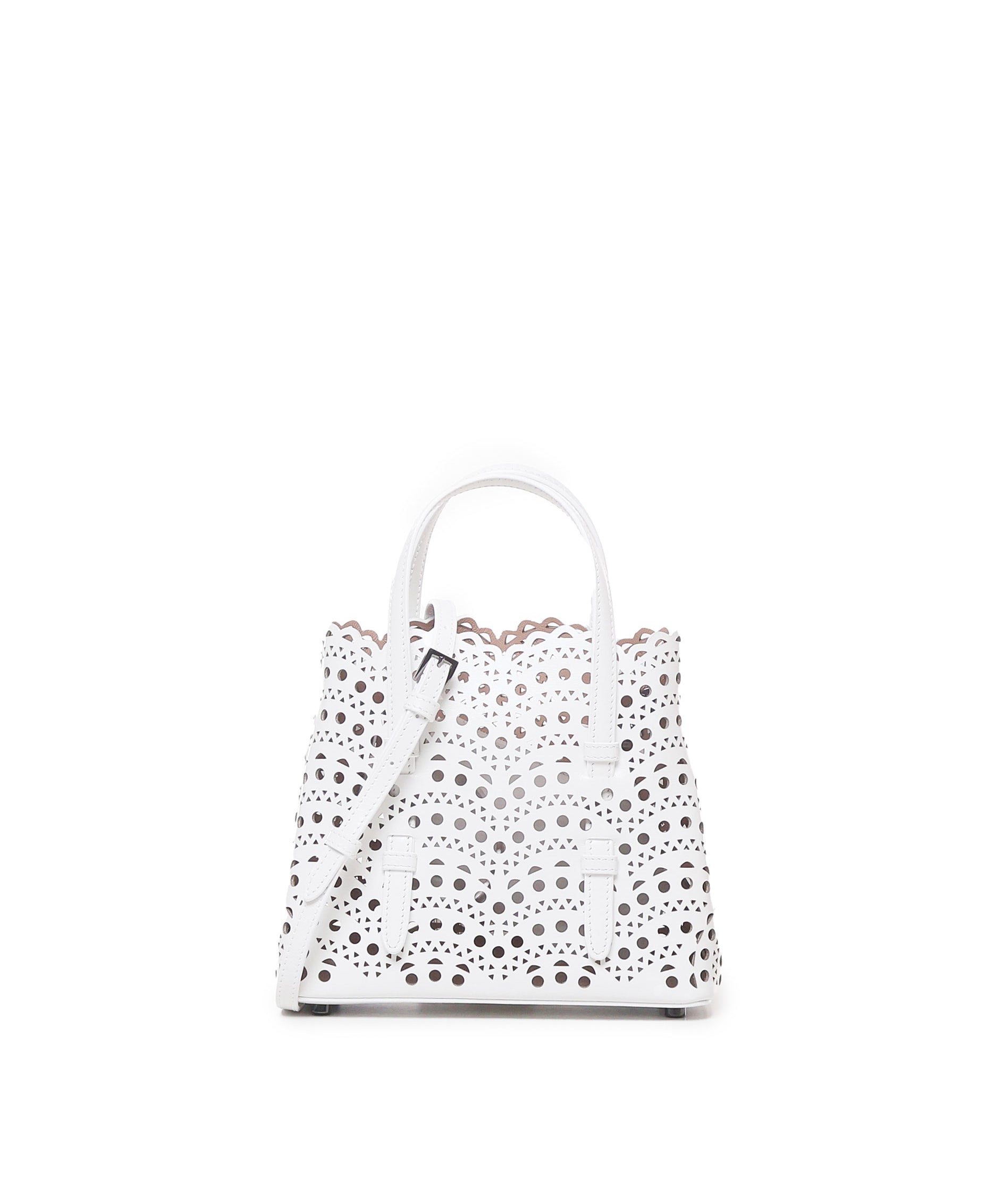 Borsa Mina 20 in pelle di vitello AA1S06720C0A44 010 ALAIA 