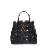 Borsa Mina 20 in pelle di vitello AA1S06720C0A44 999 ALAIA 