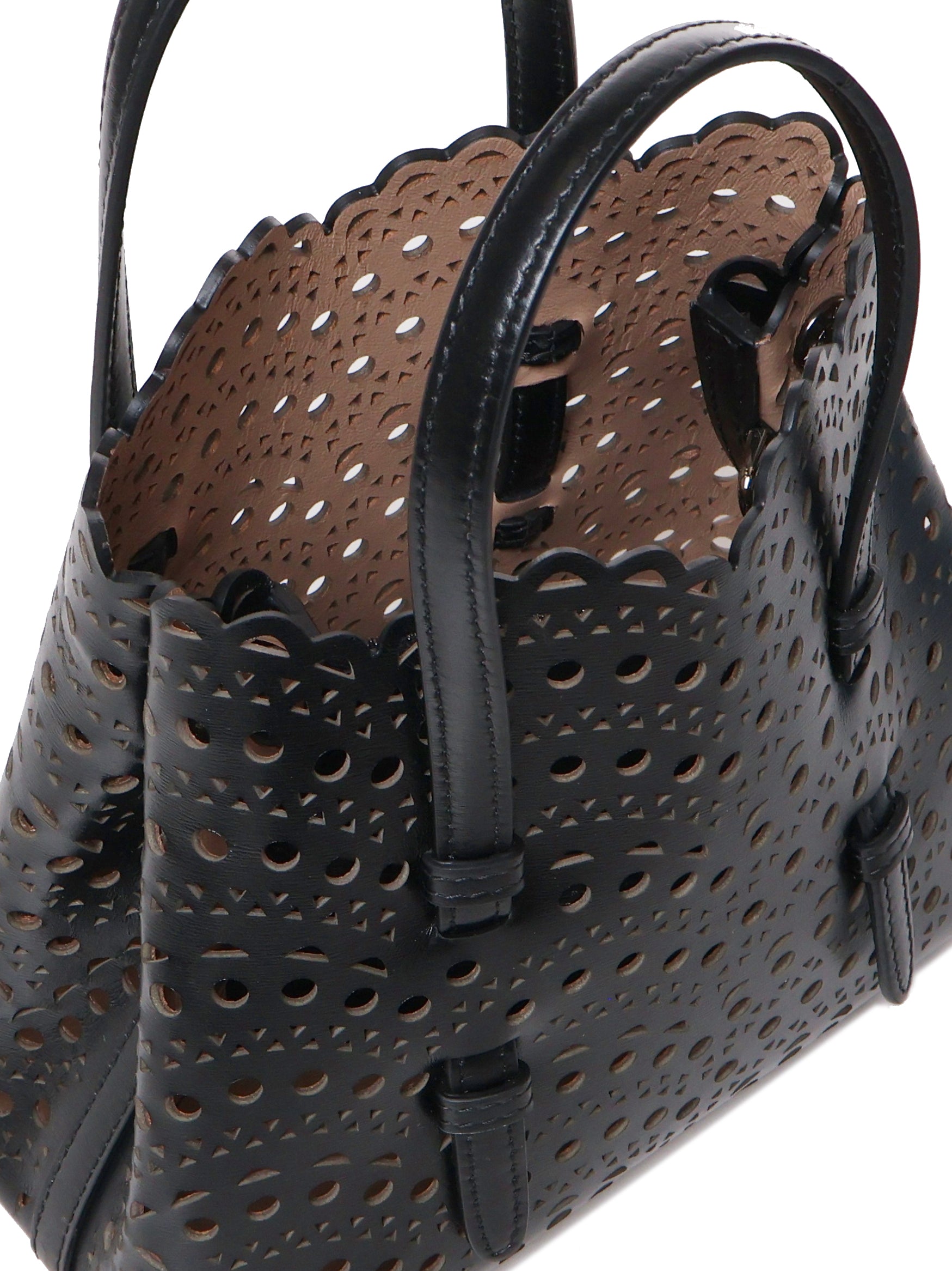 Borsa Mina 20 in pelle di vitello AA1S06720C0A44 999 ALAIA 