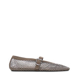 Ballerine in rete con strass AA3A029A023 210 ALAIA 