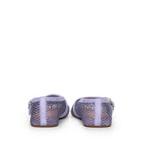 Ballerine flat in rete e pelle scamosciata AA3A029TK061 452 ALAIA 