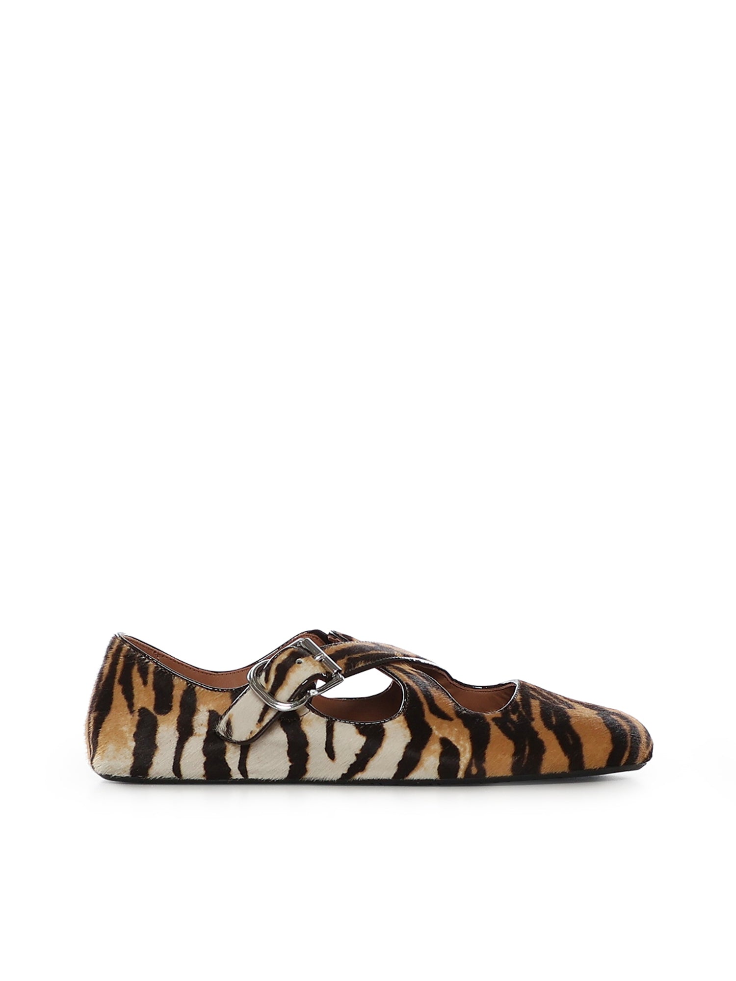 Ballerine incrociate in cavallino AA3A046I105 113 ALAIA 