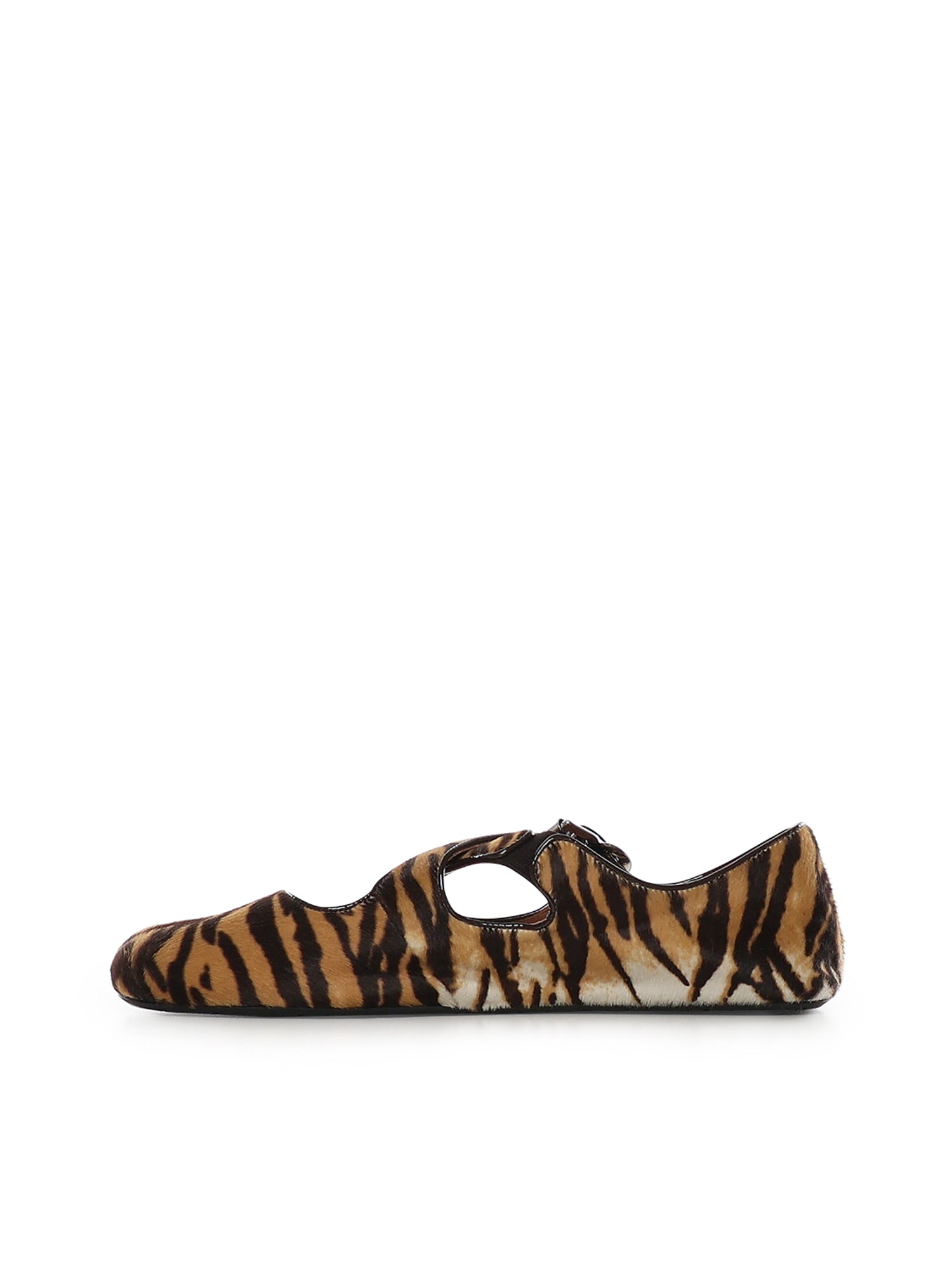Ballerine incrociate in cavallino AA3A046I105 113 ALAIA 