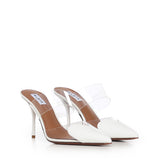 Mule Le Cœur in pelle verniciata AA3M053CK150 010 ALAIA 
