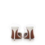 Mule Le Cœur in pelle verniciata AA3M053CK150 010 ALAIA 