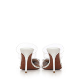 Mule Le Cœur in pelle verniciata AA3M053CK150 010 ALAIA 