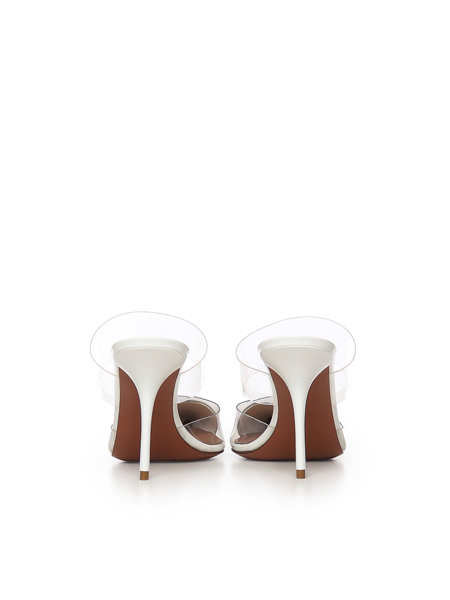 Mule Le Cœur in pelle verniciata AA3M053CK150 010 ALAIA 