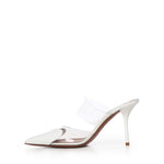 Mule Le Cœur in pelle verniciata AA3M053CK150 010 ALAIA 