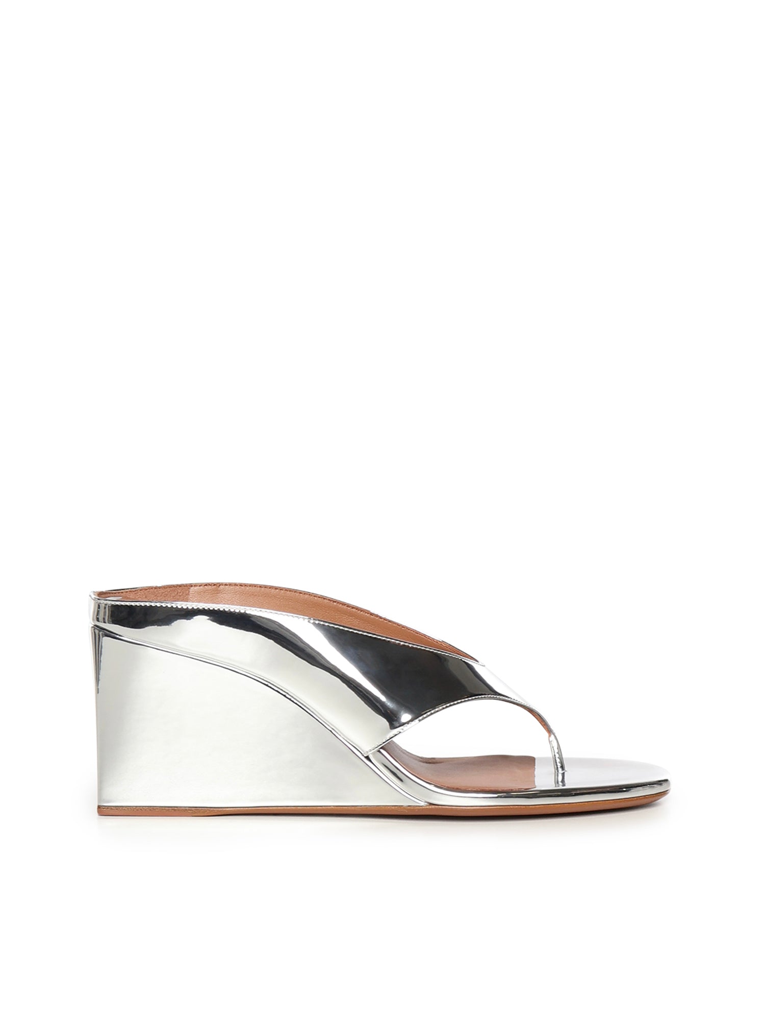 Mule infradito Cube in pelle specchiata AA3M105A047 090 ALAIA 