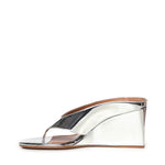 Mule infradito Cube in pelle specchiata AA3M105A047 090 ALAIA 