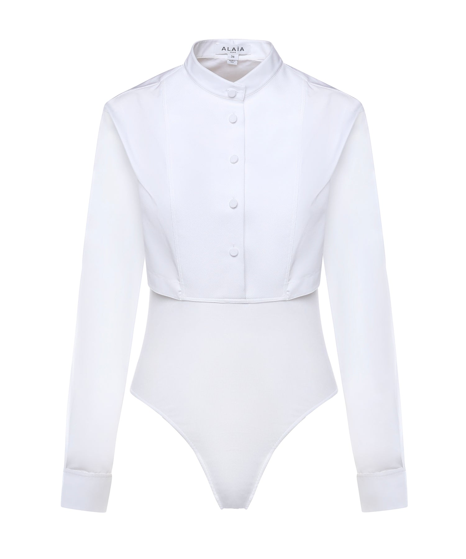 Body-camicia in popeline di cotone AA9B0416T611C 000 ALAIA 