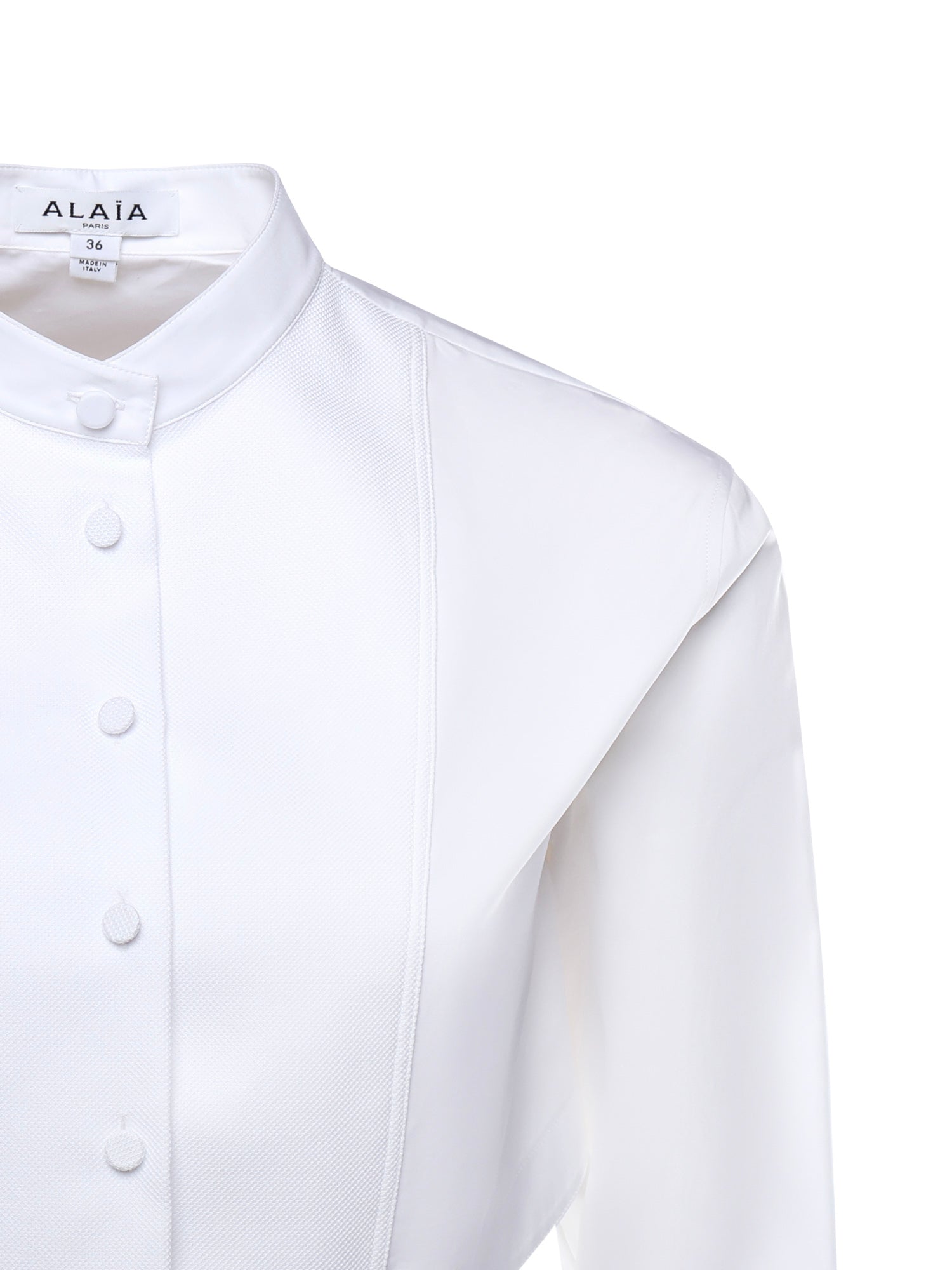 Body-camicia in popeline di cotone AA9B0416T611C 000 ALAIA 