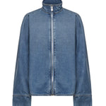 Camicia in denim con zip AA9C1005D015C A21 ALAIA 