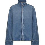 Camicia in denim con zip AA9C1005D015C A21 ALAIA 