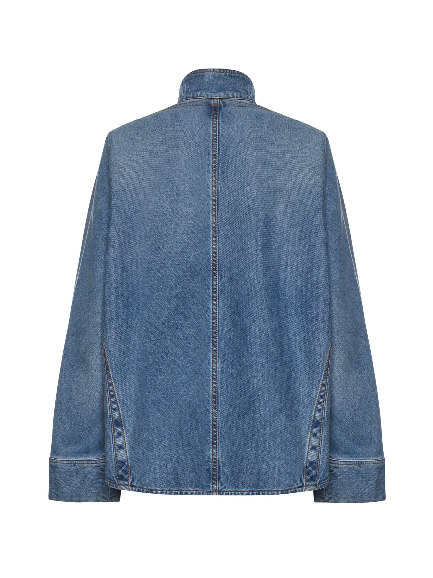 Camicia in denim con zip AA9C1005D015C A21 ALAIA 