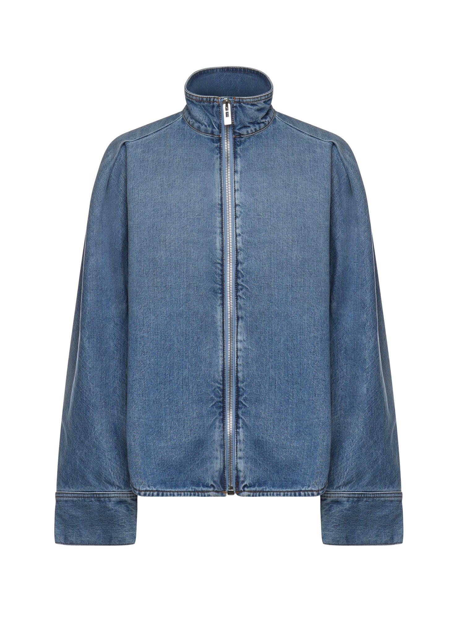 Camicia in denim con zip AA9C1005D015C A21 ALAIA 