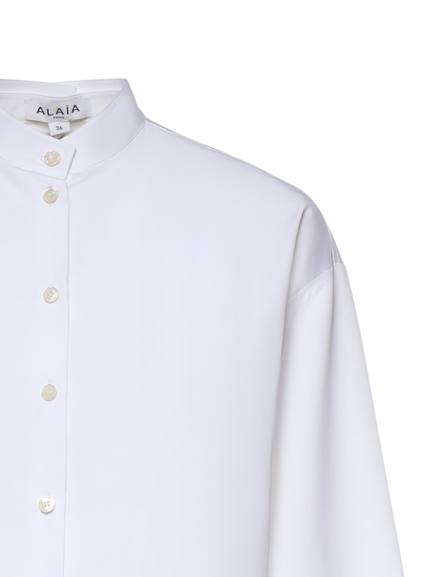 Camicia in popeline di cotone AA9C1010T611C 000 ALAIA 