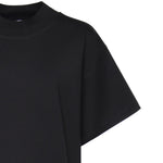 T-shirt in cotone con frange AA9I0029J103C 999 ALAIA 