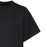 T-shirt in cotone con frange AA9I0029J103C 999 ALAIA 