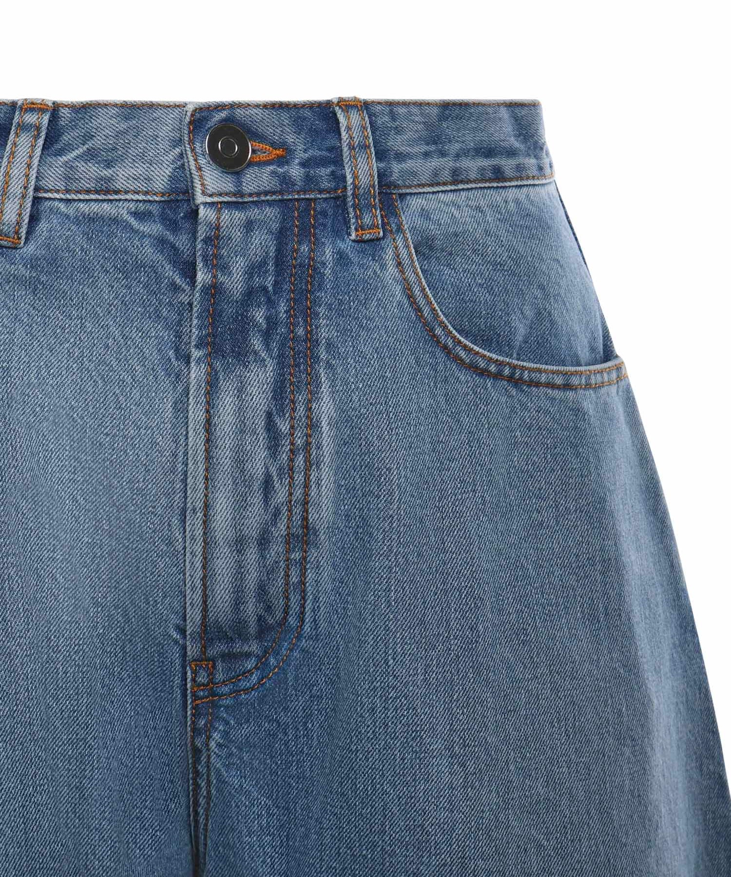 Jeans Round in denim AA9P0176D015C A21 ALAIA 