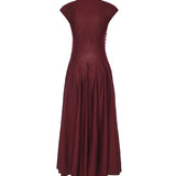Abito midi in lana vergine AA9R2861K162C 337 ALAIA 