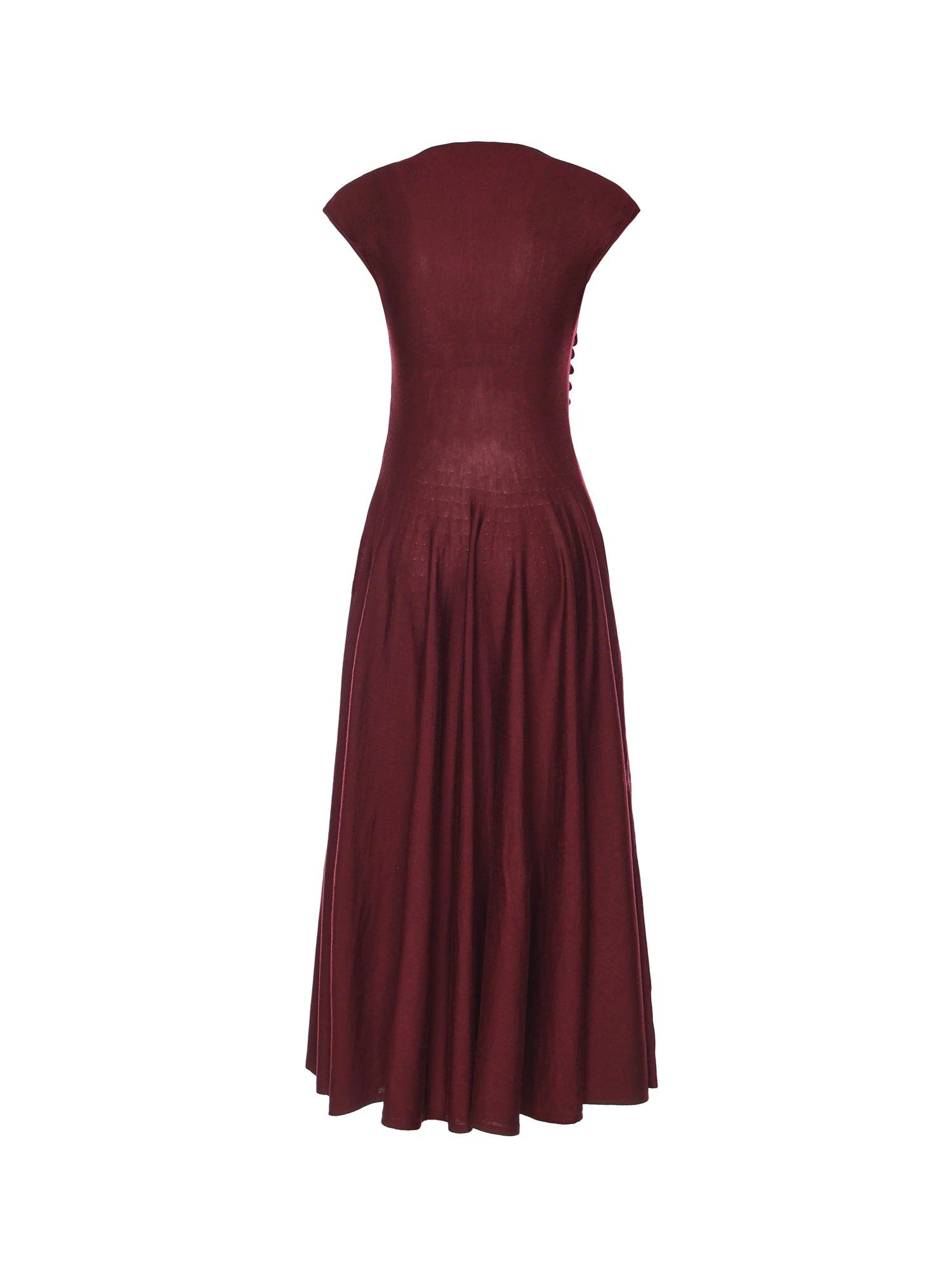 Abito midi in lana vergine AA9R2861K162C 337 ALAIA 