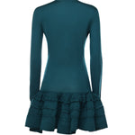 Abito Crinoline in lana con ruche AA9R2867K164C 673 ALAIA 