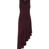 Abito asimmetrico in jersey fluido AA9R3005J090C 332 ALAIA 