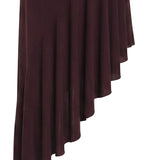 Abito asimmetrico in jersey fluido AA9R3005J090C 332 ALAIA 