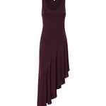 Abito asimmetrico in jersey fluido AA9R3005J090C 332 ALAIA 