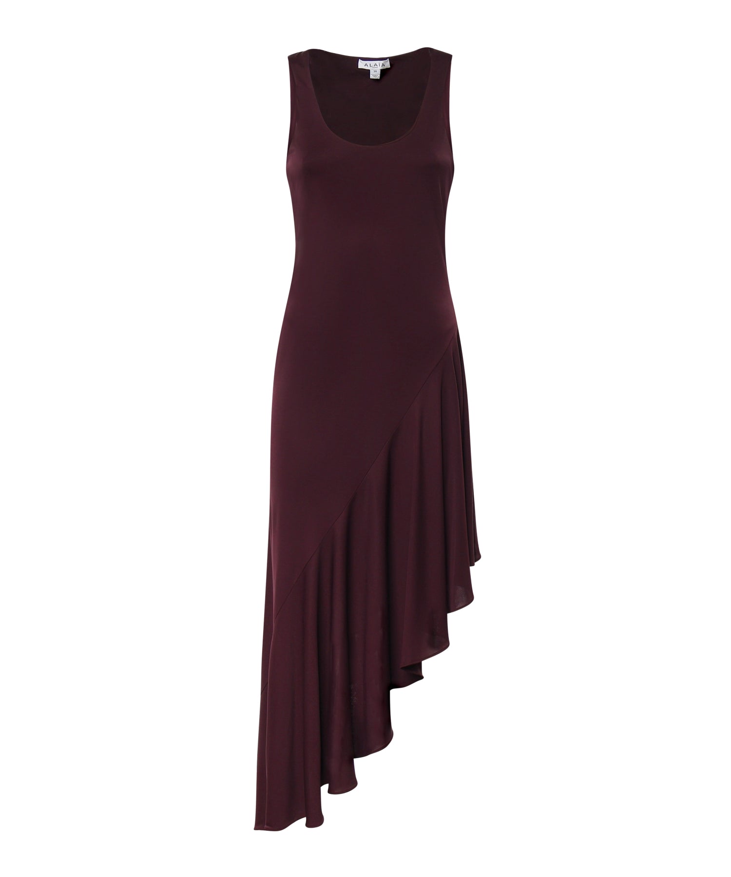 Abito asimmetrico in jersey fluido AA9R3005J090C 332 ALAIA 