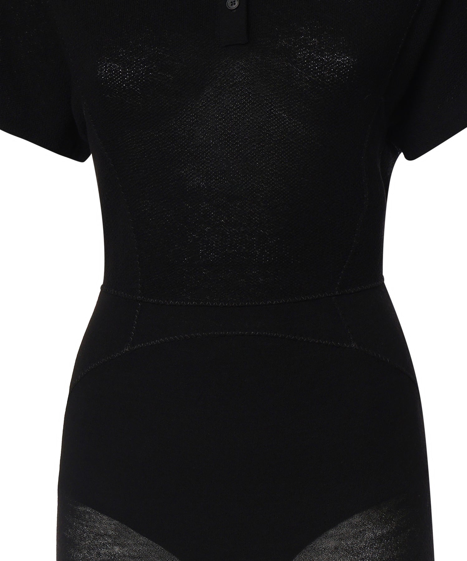 Abito polo in misto lana AA9R3053K175C 995 ALAIA 