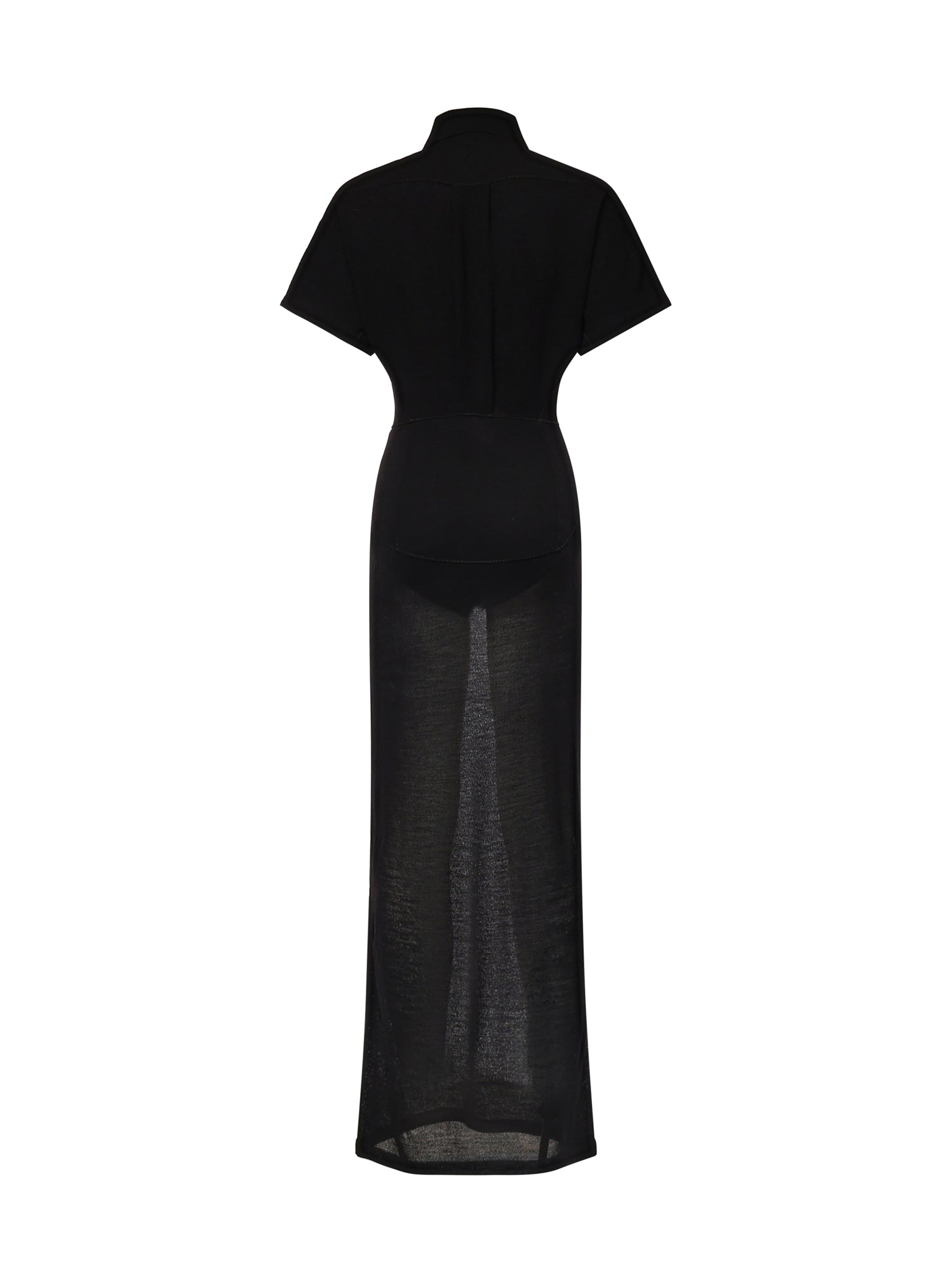 Abito polo in misto lana AA9R3053K175C 995 ALAIA 