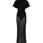 Abito polo in misto lana AA9R3053K175C 995 ALAIA 