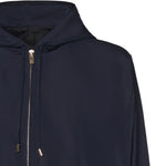 Giacca a vento con cappuccio in seta AA9V1232W128C A09 ALAIA 