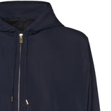 Giacca a vento con cappuccio in seta AA9V1232W128C A09 ALAIA 