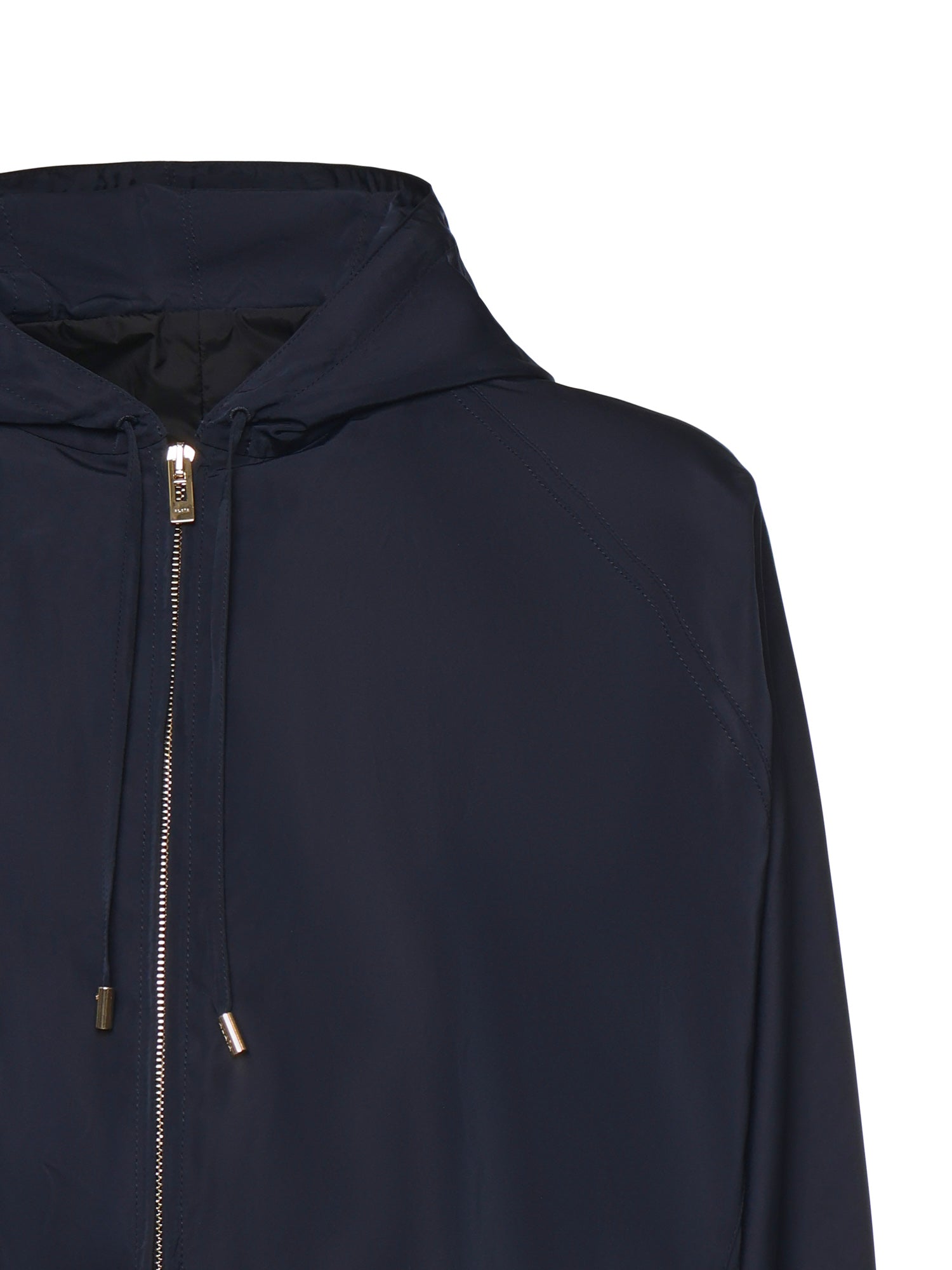Giacca a vento con cappuccio in seta AA9V1232W128C A09 ALAIA 