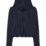 Giacca a vento con cappuccio in seta AA9V1232W128C A09 ALAIA 