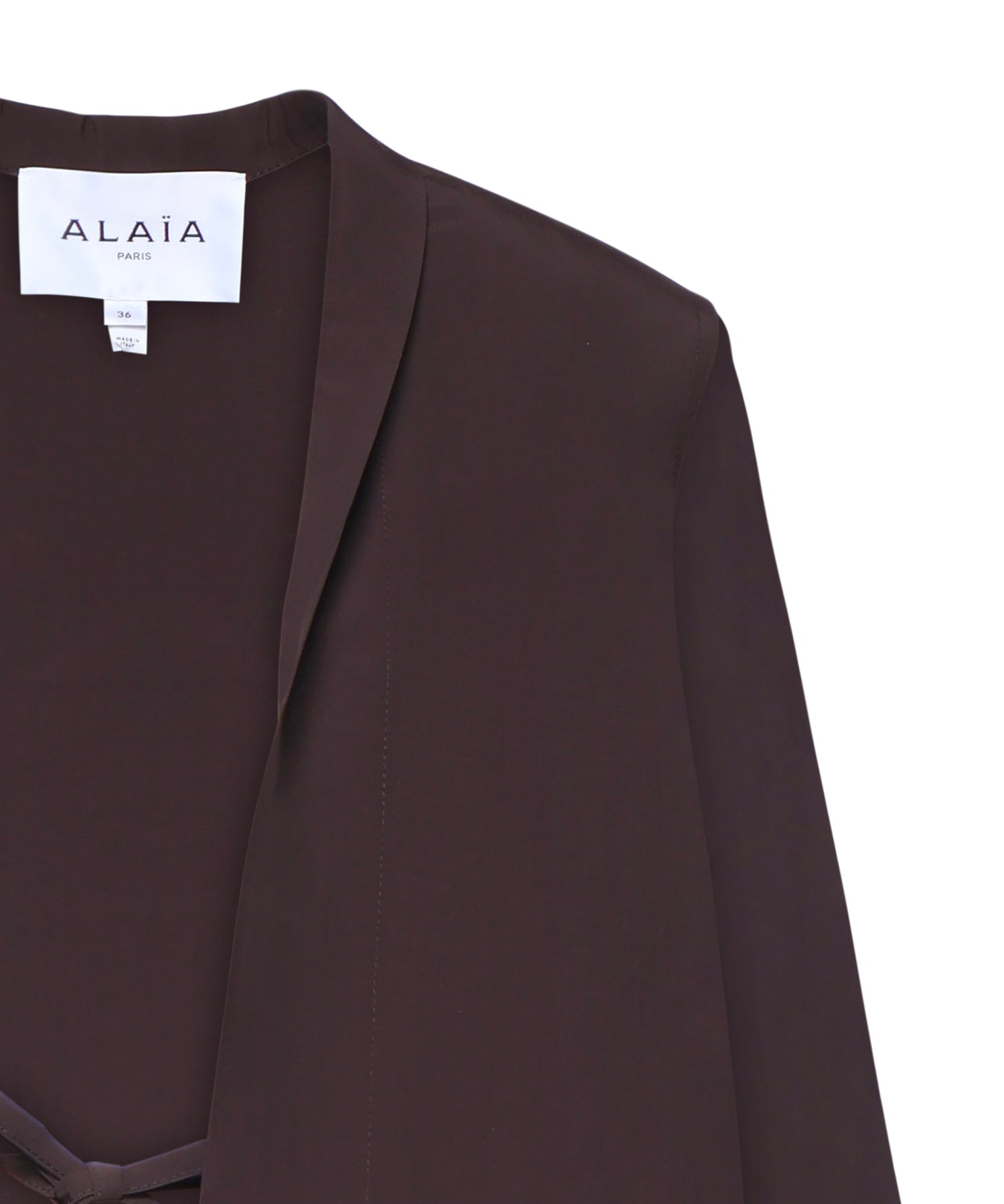 Giacca in popeline AA9V1285W144C 413 ALAIA 