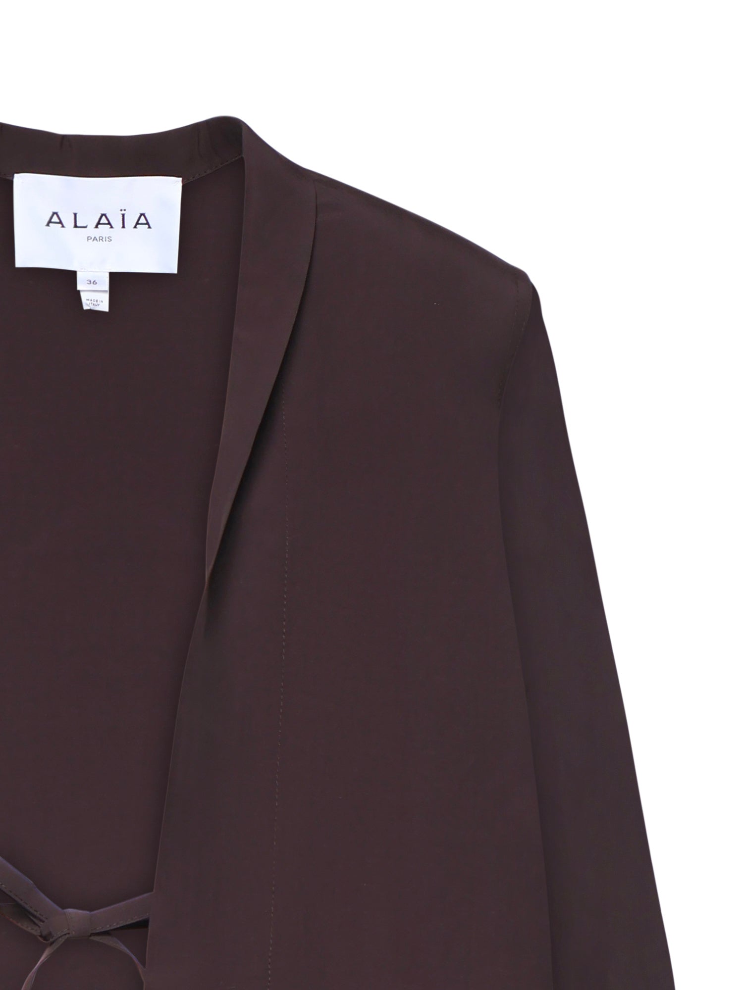 Giacca in popeline AA9V1285W144C 413 ALAIA 