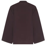 Giacca in popeline AA9V1285W144C 413 ALAIA 