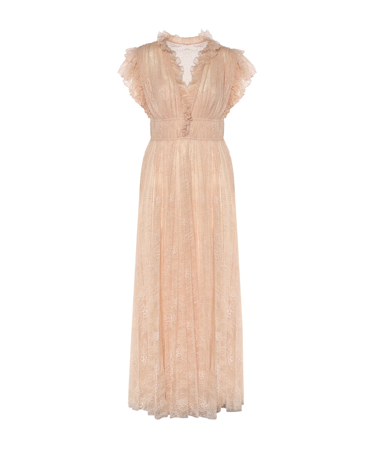 Abito in pizzo plissettato A04101648 0180 ALBERTA FERRETTI 