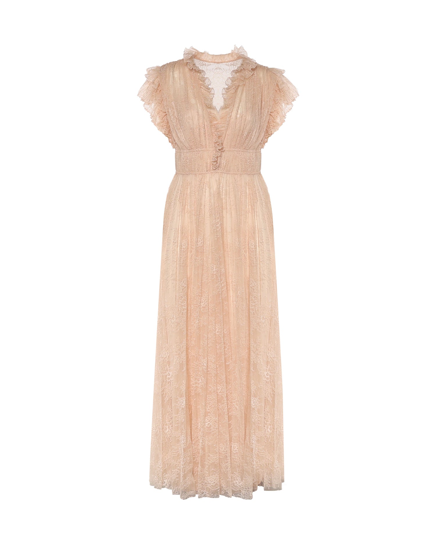 Abito in pizzo plissettato A04101648 0180 ALBERTA FERRETTI 