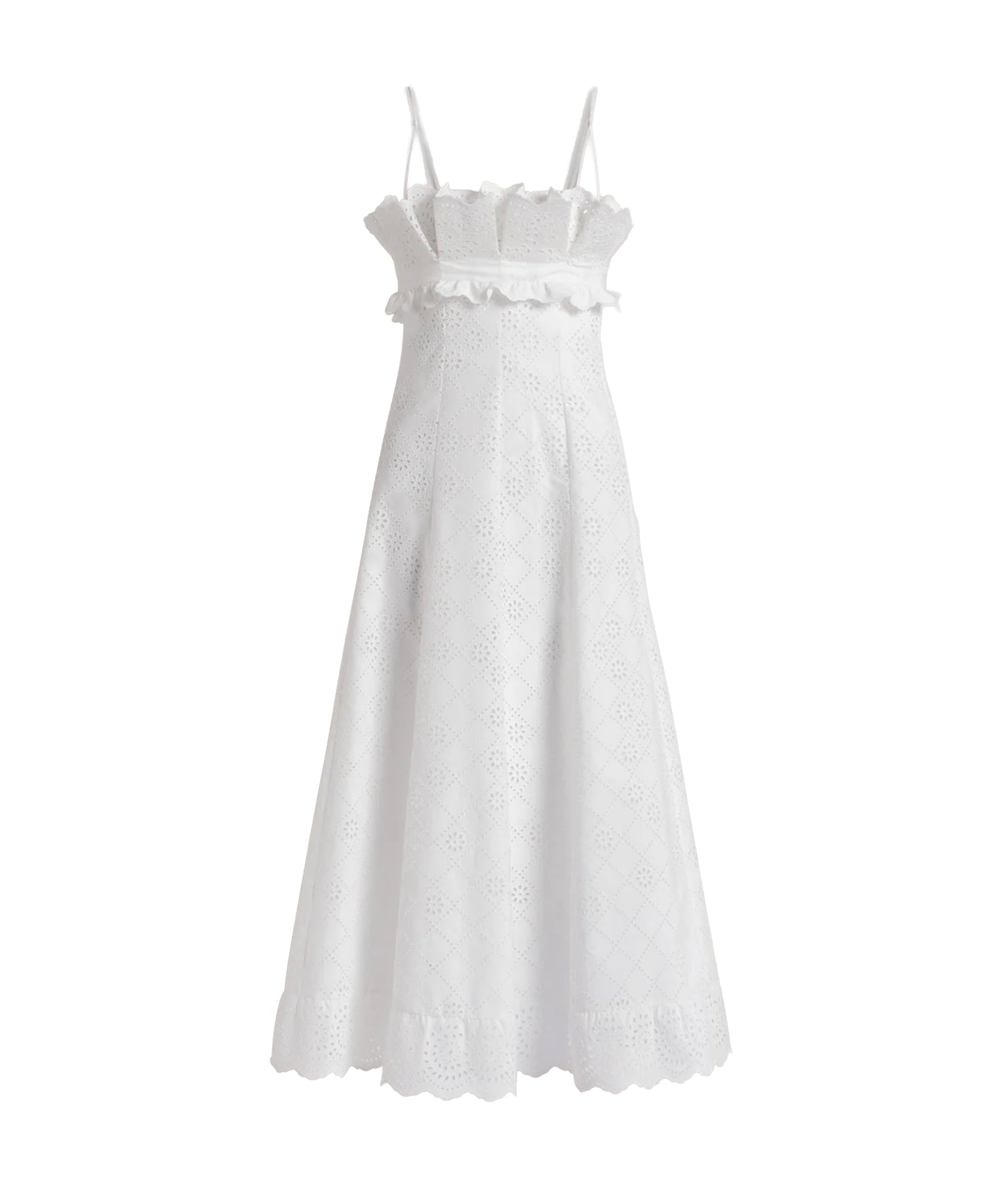 Abito midi in pizzo Sangallo A04451622 0002 ALBERTA FERRETTI 