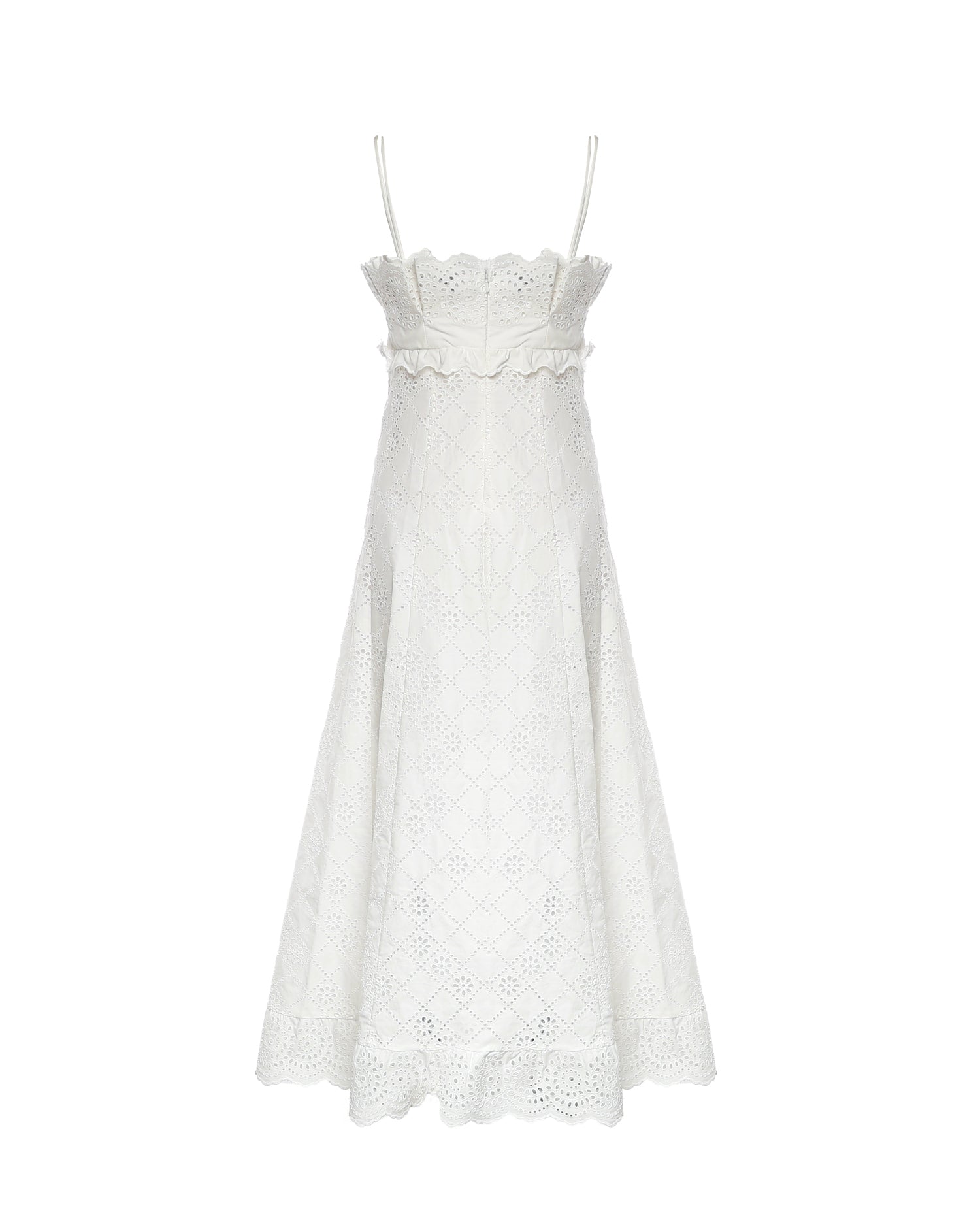 Abito midi in pizzo Sangallo A04451622 0002 ALBERTA FERRETTI 