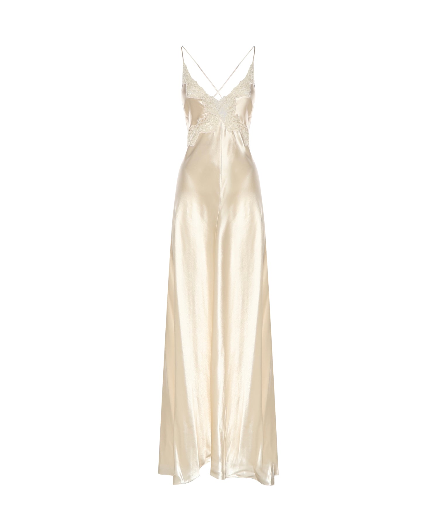 Abito lungo in seta A04601627 0002 ALBERTA FERRETTI 