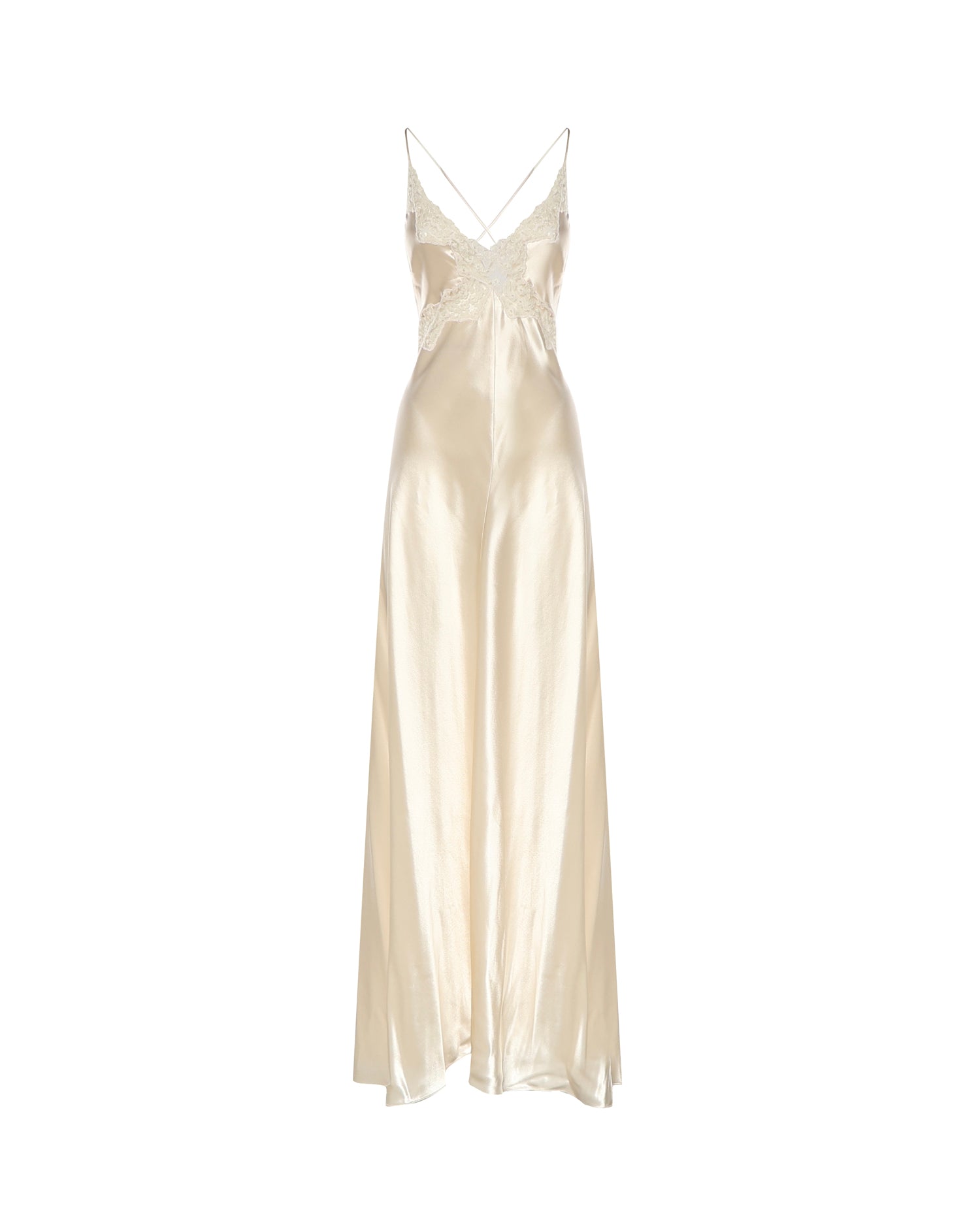 Abito lungo in seta A04601627 0002 ALBERTA FERRETTI 