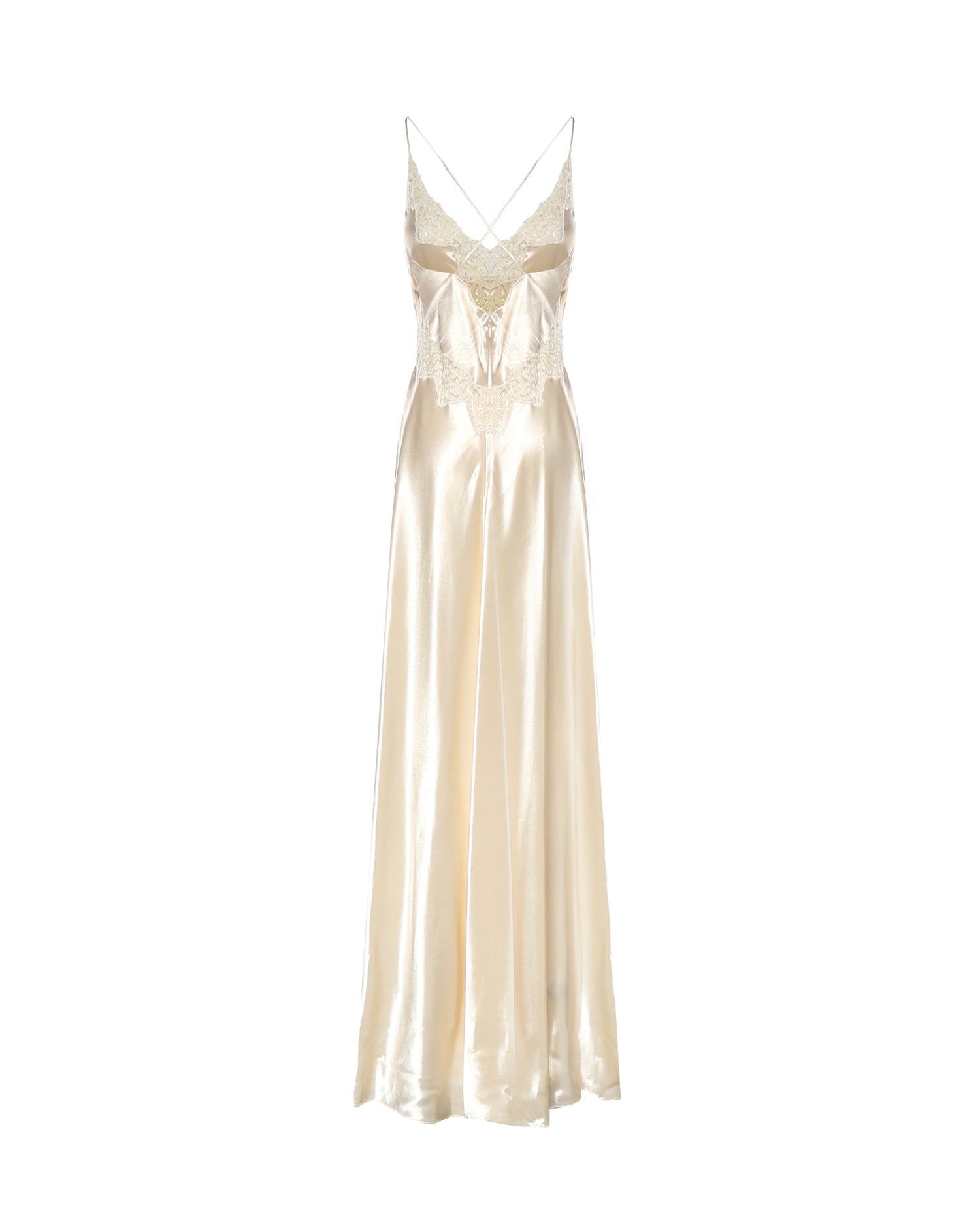 Abito lungo in seta A04601627 0002 ALBERTA FERRETTI 
